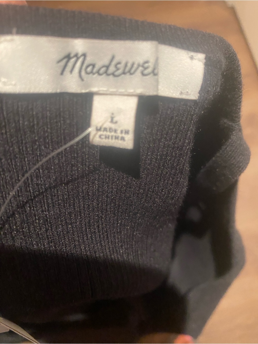 Madewell Women’s Black Sweater Tank Top New size M/L - Picture 4 of 14